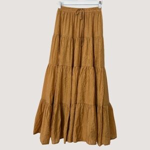 Moon river tiered maxi skirt